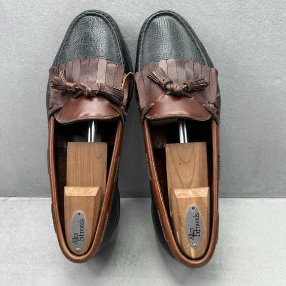 Allen Edmonds Nashua Mens Size 11 (EE) Tassel Loafers Two-Tone Leather Dress main image 4